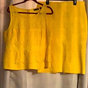 Women’s bandage skirt/peplum top set